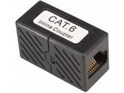 ROLINE RJ-45 Modular Coupler, Cat.6, unshielded, black, Musta, Muovi