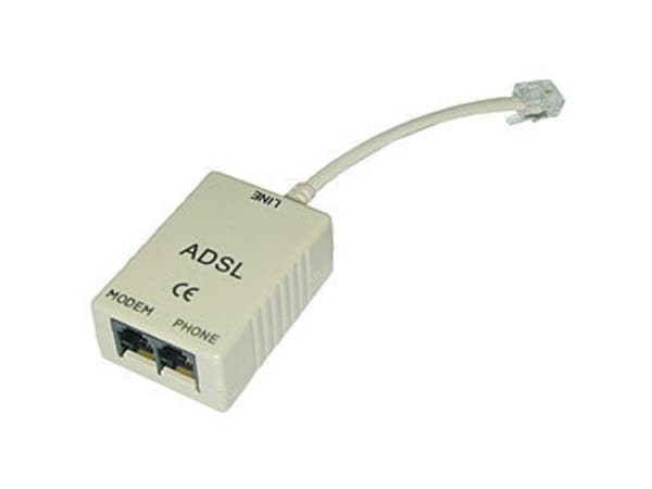 Lindy ADSL-Splitter, Grå, 3 x RJ11