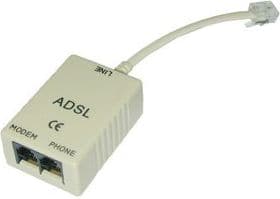 Lindy ADSL-Splitter, Grå, 3 x RJ11