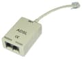 Miniatyrbild 1 av 5: Lindy ADSL-Splitter, Grå, 3 x RJ11