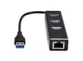 Miniatyrbild 3 av 5: SilverStone EP04 - Hubb - 3 x USB 3.1 Gen 1 + 1 x 10/100/1000 - skrivbordsmodell