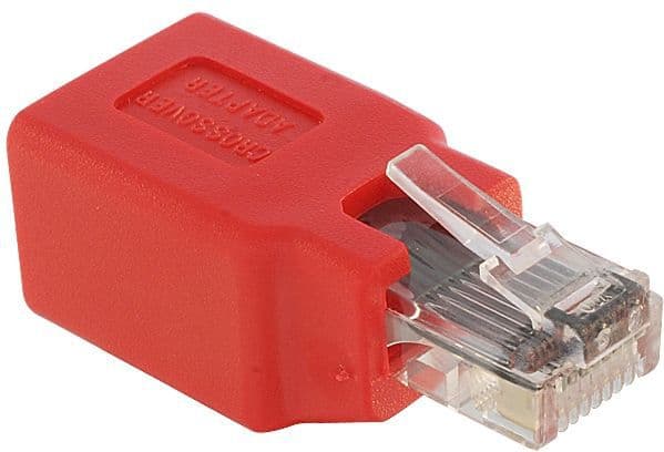 Delock - Korskopplad adapter - RJ-45 (hane) till RJ-45 (hona)