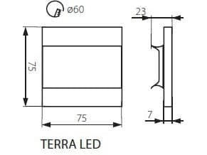 Trapparmatur Kanlux Terra LED rostfritt stål (23102)