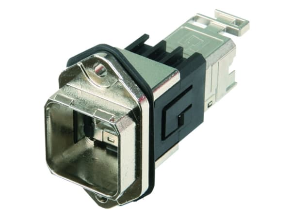 Telegärtner J80020A0011, RJ-45, Svart, Krom