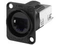 Pikkukuva 3 / 5: Neutrik NE8FDY-C6-B EtherCon® RJ45 CAT6-alustaliitin NE8FDY-C6-B Liitin, uppoasennus NE8FDY-C6-B Napaluku: 8P8C Musta 1 kpl
