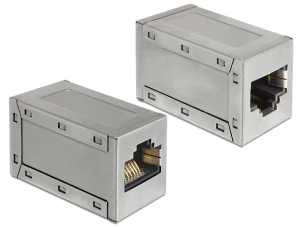 Delock - Nettverkkopler - RJ-45 (hunn) til RJ-45 (hunn) - CAT 6a