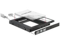 Delock - Uttagbar harddiskramme - 2.5" - fra 5,25" Slim Line til 2,5"