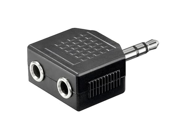 Goobay 11104, 3,5 mm, 2 x 3,5 mm, sortering