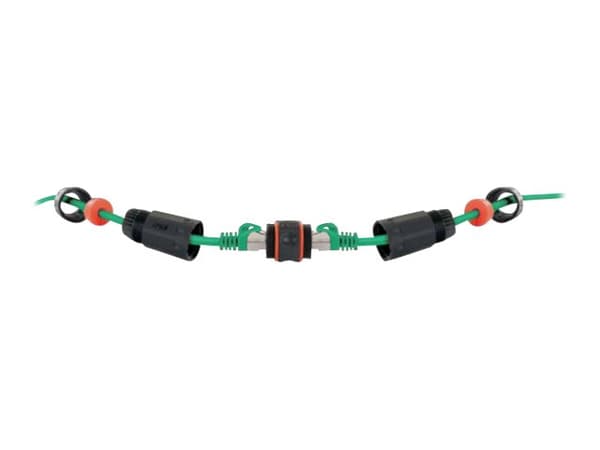 Schwaiger NWDK16533, RJ45, Musta, Naaras/naaras, Suora, Muovi, Cat6a
