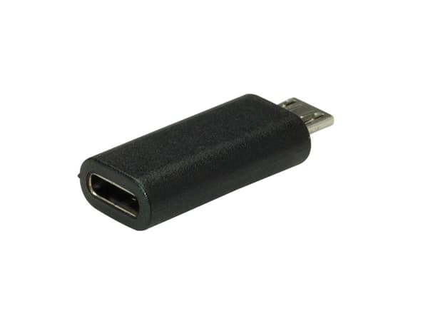 Value 12.99.3192, USB 2.0 Micro-B, RJ-45, 480 Mbit/s, Svart, 20 g