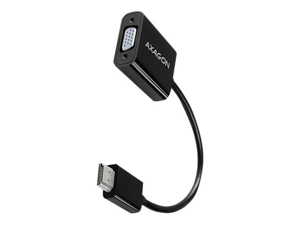 AXAGON - Video adapter - HDMI hann til HD-15 (VGA) hunn - 17 cm - 1920 x 1200 (WUXGA)-støtte, aktiv omformer