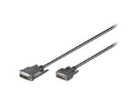 MicroConnect - VGA-kaapeli - DVI-A (uros) - HD-15 (VGA) (uros) - 2 m - sormiruuvit - musta