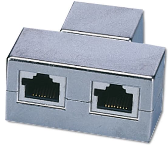 DIGITUS Professional - Kopplingsdon för nätverk - RJ-45 (hona) till RJ-45 (hane) - skärmad - CAT 5e - halogenfri
