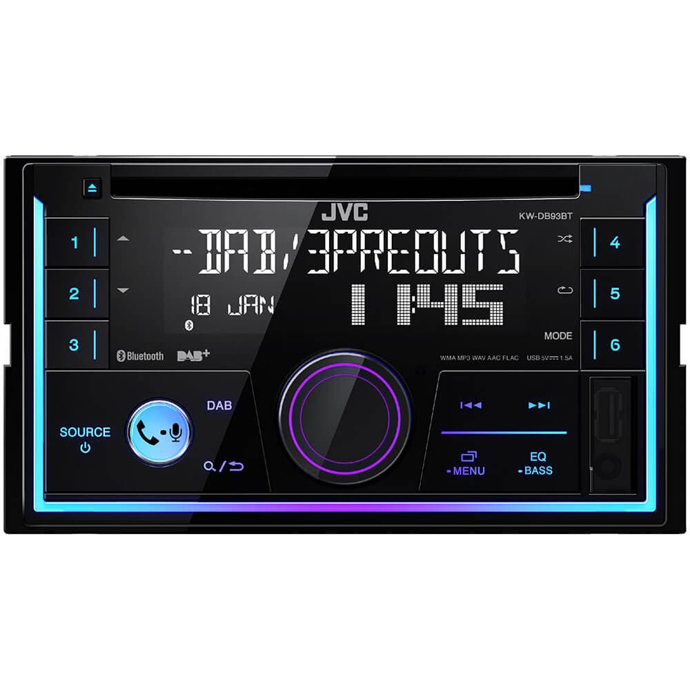 JVC Bilstereo FM/DAB+ KW-DB93BT