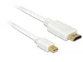 Miniatyrbild 2 av 4: Delock - Adapterkabel - Mini DisplayPort hane till HDMI hane - 50 cm - trippelskärmad partvinnad - vit - passiv