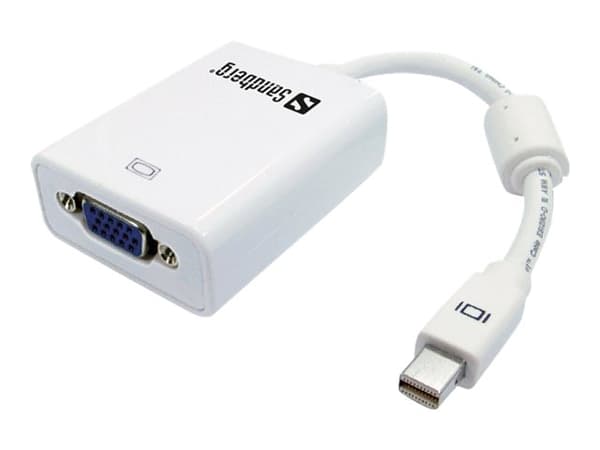 Sandberg Adapter Mini DisplayPort>VGA VGA (D-Sub) Hvit