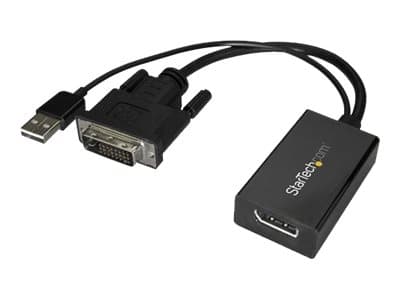 StarTech.com DVI to DisplayPort Adapter - USB Power - 1920 x 1200 - DVI to DisplayPort Converter - Video Adapter - DVI-D to DP (DVI2DP2) - Videoadapt