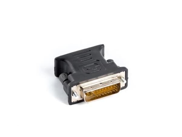 Lanberg - Video adapter - DVI-I (hann) til HD-15 (VGA) (hunn) - tommelskruer - svart