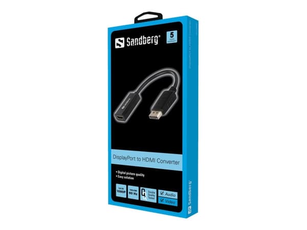 Sandberg Adapter DisplayPort>HDMI Sort