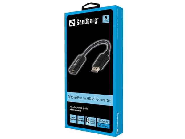 Sandberg Adapter DisplayPort>HDMI Sort
