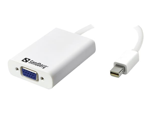 Sandberg Adapter MiniDP>VGA+Audio - Videokonverterare - DisplayPort - VGA