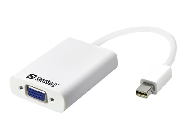 Sandberg Adapter MiniDP>VGA+Audio - Videokonverterare - DisplayPort - VGA