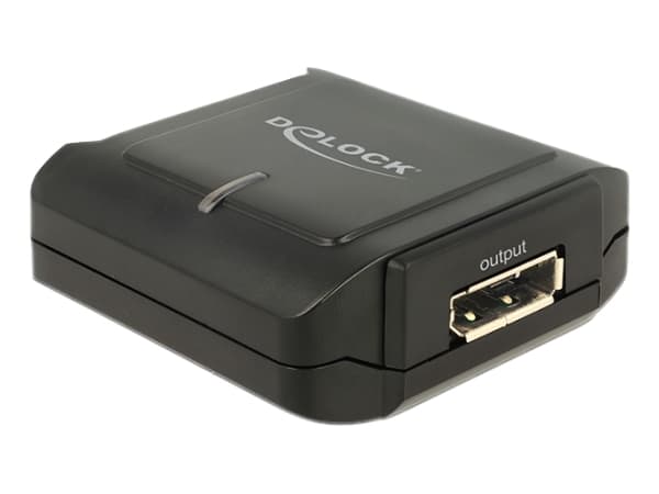 Delock Delock Displayport 1.2 Repeater 4K 60 Hz - Forsterker - DisplayPort - 20-pins DisplayPort / 20-pins DisplayPort - opp til 40 m