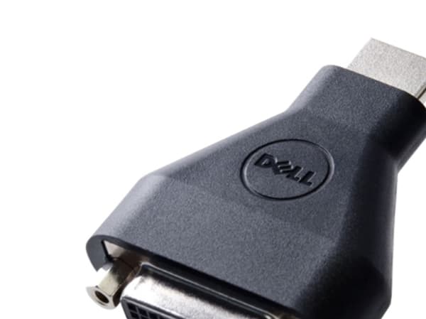 DELL 492-11681 kabelomvandlare (hane/hona) 19-pin HDMI-A M 24-pin DVI FM Svart