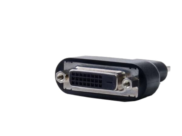 DELL 492-11681 kabelomvandlare (hane/hona) 19-pin HDMI-A M 24-pin DVI FM Svart