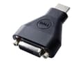Miniatyrbild 1 av 5: DELL 492-11681 kabelomvandlare (hane/hona) 19-pin HDMI-A M 24-pin DVI FM Svart