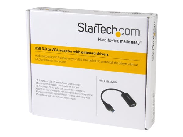 StarTech.com USB 3.0 till Video-videoadapter - inbyggd installation av drivrutiner - 1920x1200