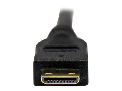 StarTech.com 1m (3.3 ft) Mini HDMI to DVI Cable, DVI-D to HDMI Cable (1920x1200p), 19 Pin HDMI Mini (C) Male to DVI-D Male, Digital Monitor Cable Ada