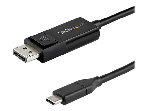 StarTech.com 6ft/2m USB C to DisplayPort 1.4 Cable 8K 60Hz/4K, Bidirectional DP to USB-C or USB-C to DP Reversible Video Adapter Cable, HBR3/HDR/DSC,