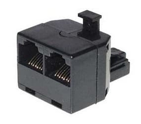 S-Conn 71230-8, Kaapelisovitin, Sort, RJ-45