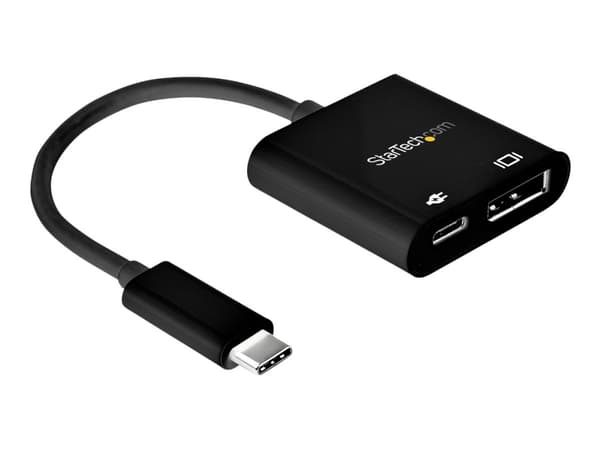 StarTech.com USB-C till DisplayPort-adapter med strömförsörjning - 8K 30 Hz - USB-/DisplayPort-adapter - 24 pin USB-C (hane) till DisplayPort, 24 pin