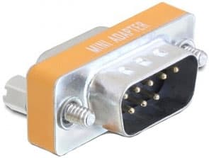 Delock - Null modem-adapter - DB-9 (hann) til DB-9 (hunn)