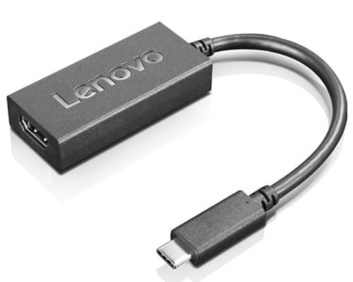 Lenovo - Video adapter - 24 pin USB-C hann til HDMI hunn - svart - støtte for 4K 60 Hz (3840 x 2160)