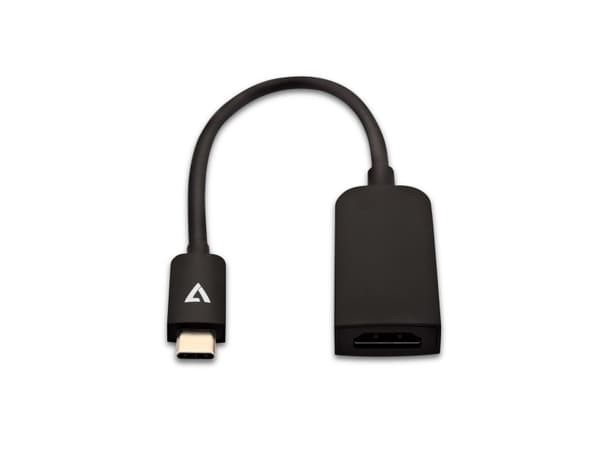 V7 - Extern videoadapter - USB-C - HDMI - svart