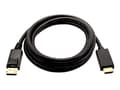 Pikkukuva 2 / 5: V7 V7DP2HD-03M-BLK-1E, 3 m, DisplayPort, HDMI, Uros, Uros, Suora