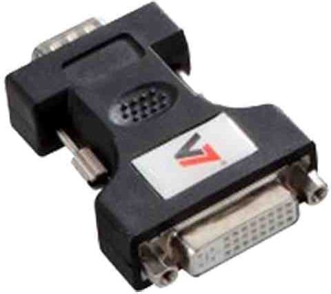 V7 - VGA-adapter - HD-15 (VGA) (hann) til DVI-I (hunn) - svart