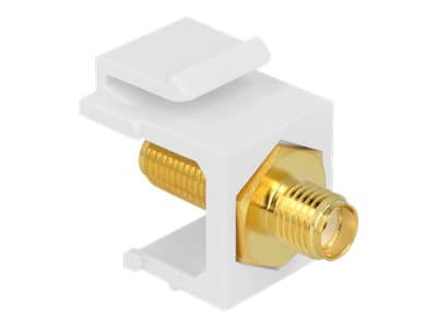Delock Keystone module - Modulär insättning - SMA - vit