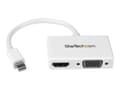 Miniatyrbild 4 av 5: StarTech.com A/V-reseadapter: 2-i-1 Mini DisplayPort till HDMI eller VGA-konverterare - Videokonverterare - DisplayPort - HDMI, VGA - vit - för Apple