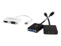 Miniatyrbild 1 av 5: StarTech.com A/V-reseadapter: 2-i-1 Mini DisplayPort till HDMI eller VGA-konverterare - Videokonverterare - DisplayPort - HDMI, VGA - vit - för Apple