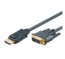 M-CAB - DisplayPort-kabel - DisplayPort (hann) til DVI-D (hann) - 3 m
