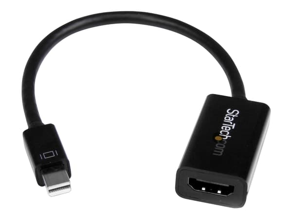 StarTech.com MDP2HD4KS, 0,15 m, 3840 x 2160 pikseliä, 720p, 1080p, 2160p, 30 Hz, Musta, Aktiivinen videomuunnin