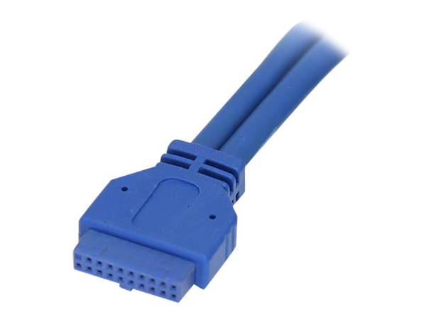 StarTech.com 2 Port Panel Mount USB 3.0 Cable - USB A to Motherboard Header Cable F/F (USB3SPNLAFHD) - USB intern til ekstern kabel - USB Type A (hun