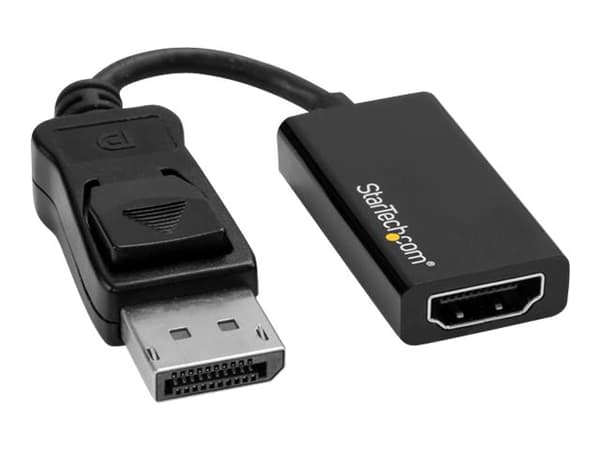 StarTech.com DisplayPort to HDMI Adapter - DP to HDMI - 4K 60Hz (DP2HD4K60S) - Videokonverter - DisplayPort - HDMI - for P/N: DK30C2DAGPD, TB32DP14,