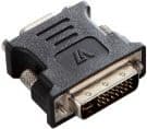V7 - VGA-adapter - DVI-I (hann) til HD-15 (VGA) (hunn) - svart