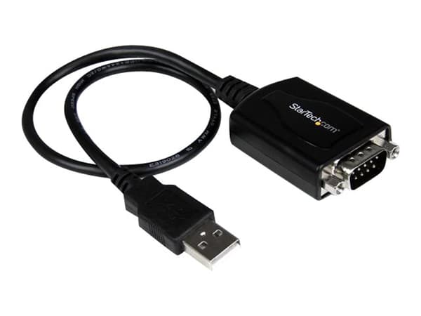 StarTech.com USB to Serial RS232 Adapter Cable w/ COM Retention - USB-sarjasovitin - Sarjasovitin - USB - RS-232 - lajiteltu