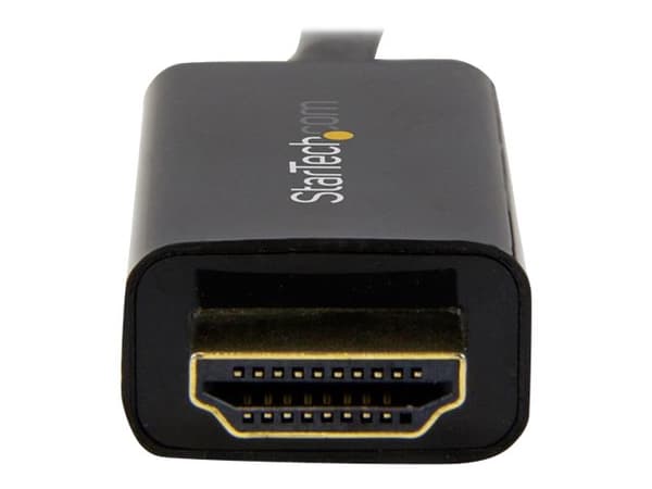 StarTech.com Mini DisplayPort to HDMI Adapter Cable - mDP to HDMI Adapter with Built-in Cable - Black - 3 m (10 ft.) - Ultra HD 4K 30Hz (MDP2HDMM3MB)